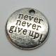 Brelok - \\"never never give up!\\", kategoria Pasja&Hobby, cena 15,90 zł - BR_00134-brylok.pl