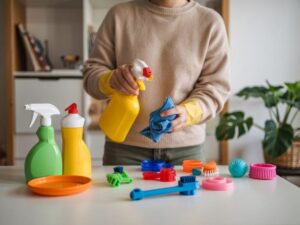 czyszczenie plastikowych zabawek