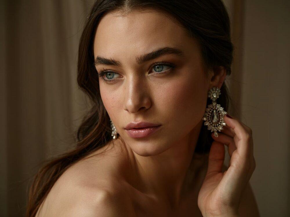 duże kolczyki wieczorowe