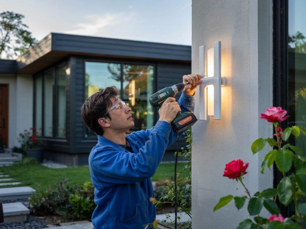 instalacja oświetlenia zewnętrznego