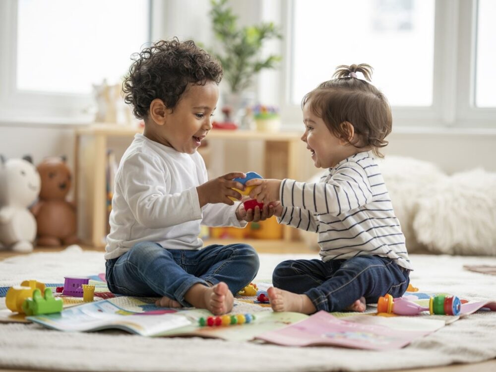 wspólna zabawa dzieci